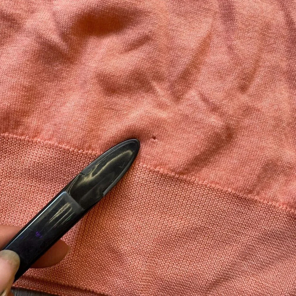 Vineyard Vines Men’s XL Extra Fine Merino V-Neck Sweater Orange - Picture 3 of 10